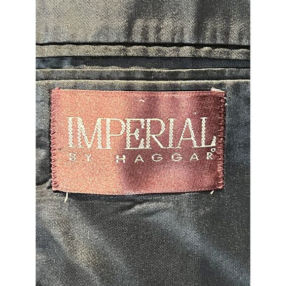 Vintage Haggar 44R Gray Multi-Color Herringbone Tweed Blazer Sport Coat Jacket - Picture 9 of 14